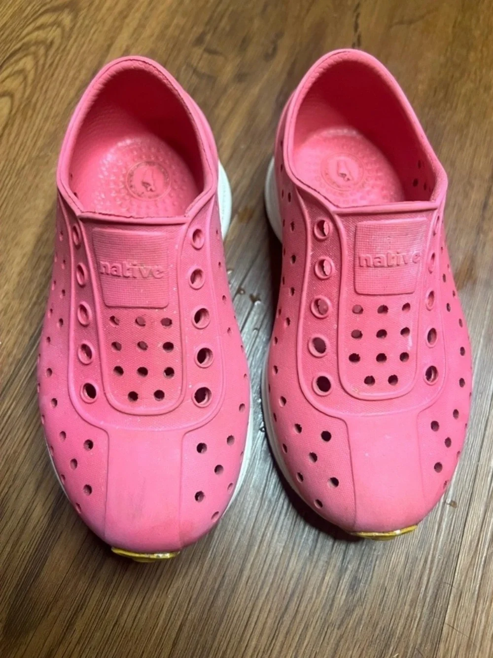 Native Size C8 Pink Robbie Sugarlite Waterproof Rubber Shoe